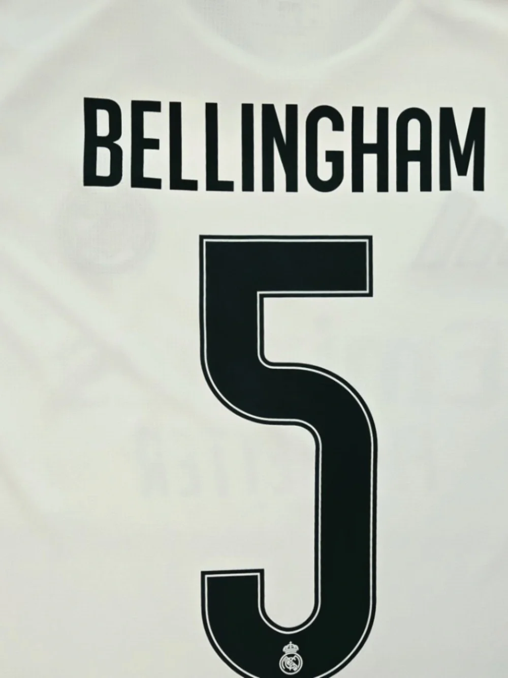 2025/26 ADIDAS REAL MADRID #5 BELLINGHAM HOME SOCCER LONG SLEEVE JERSEY KC3952